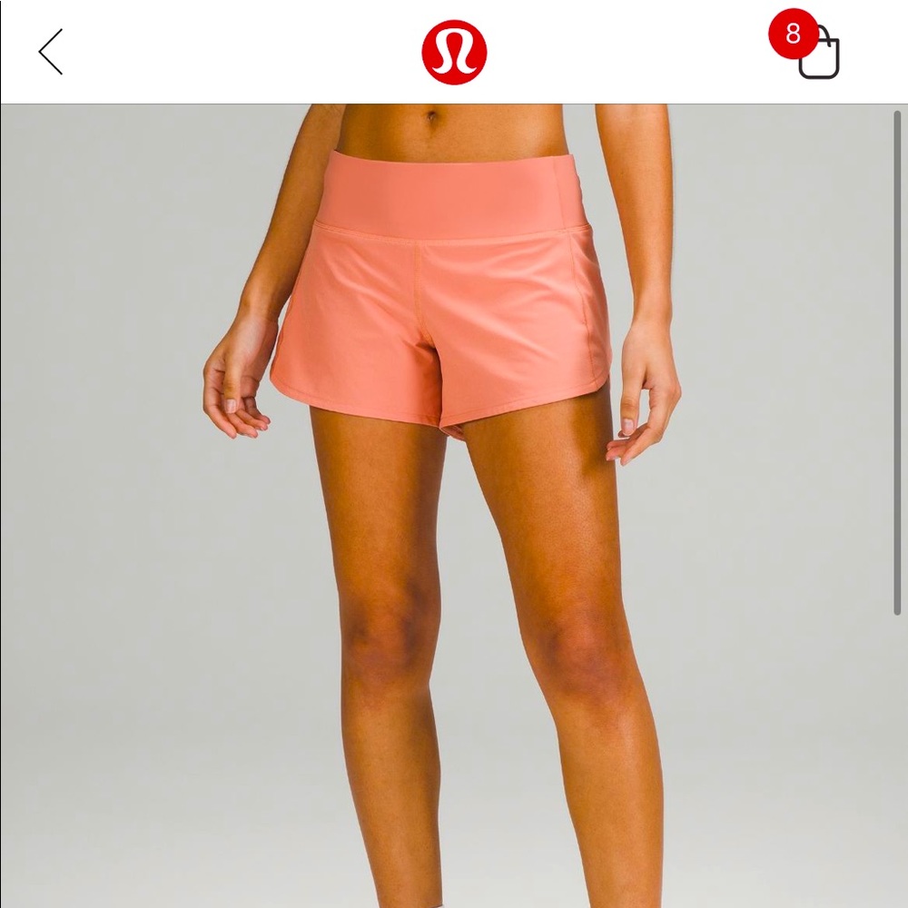 Lululemon Speed Up Mid-Rise Short 4”